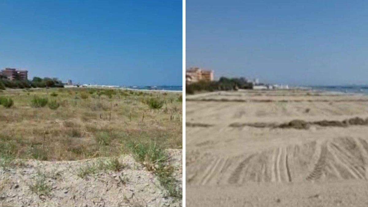 polemiche spiaggia di Fermo prima e dopo il Jova Beach Party