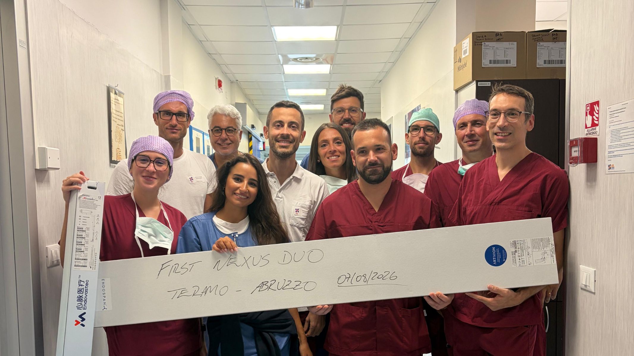 endoprotesi arco aortico aortica cardiochirurgia ospedale mazzini teramo